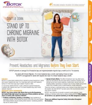 Stand up to Chronic Migraine with Botox®