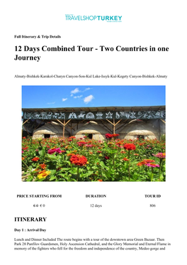 Tour - Two Countries in One Journey