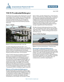 VH-92 Presidential Helicopter