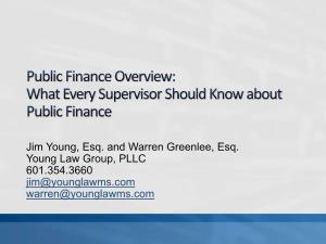 Public Finance Overview