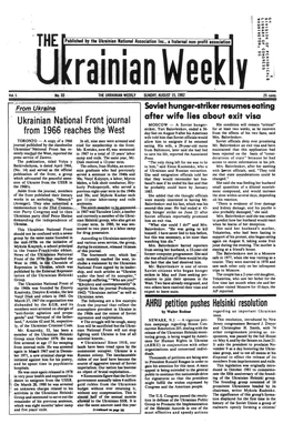 The Ukrainian Weekly 1982, No.33