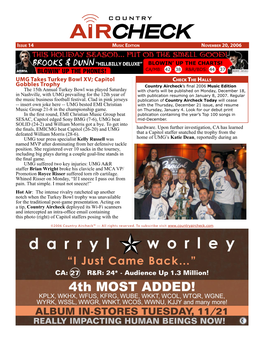 Issue 14 Music Edition November 20, 2006