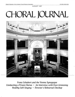 Franz Schubert and the Vienna Synagogue