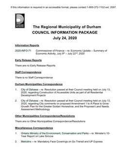 Council Information Package, July 24, 2020
