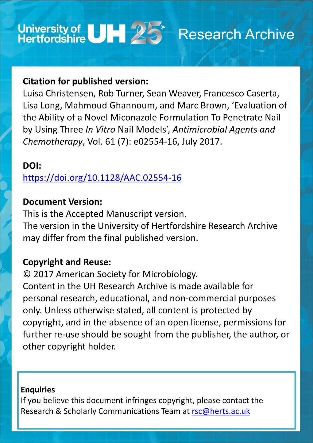 Accepted Manuscript Version