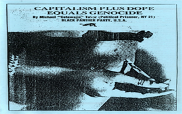 CAPITALISM PLUS DOPE EQUALS GENOCIDE by Michael "Cetajo" Wur (Political Prisoner, NY 21) : I R I I BUCK PANTHER PARTY, U.S.A.'