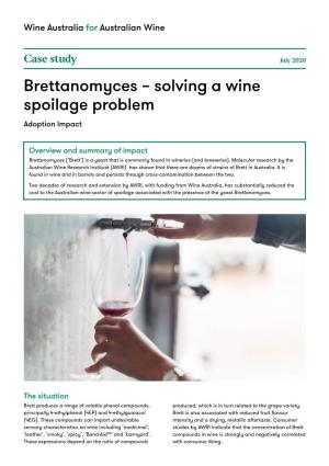Brettanomyces – Solving a Wine Spoilage Problem Adoption Impact