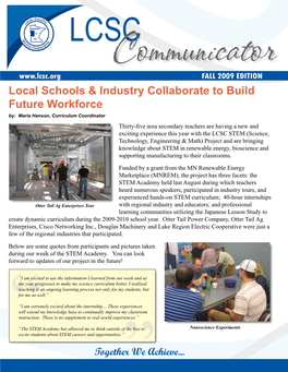 Local Schools & Industry Collaborate to Build Future Workforce