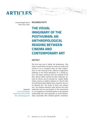 The Visual Imaginary of the Posthuman: an Anthropological Reading Between Cinema and Contemporary Art