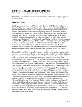 Chapter 6 Static Reservoir Model