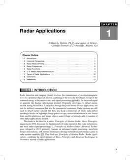 Radar Applications 1