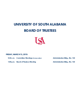 University of South Alabama Board of Trustees