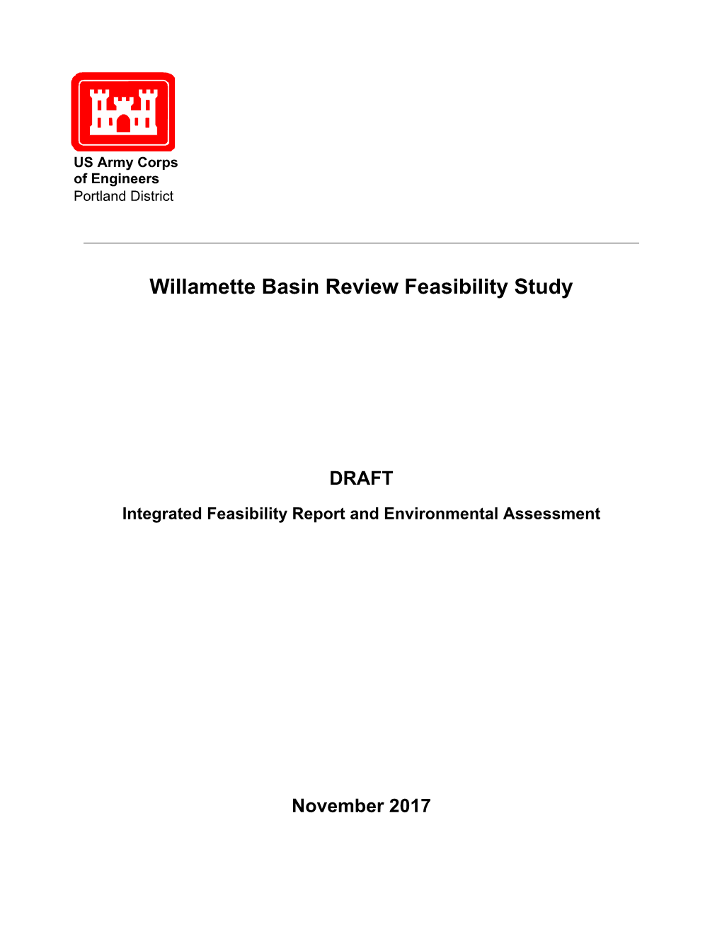 Willamette Basin Review Feasibility Study