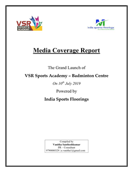 Media Coverage Report