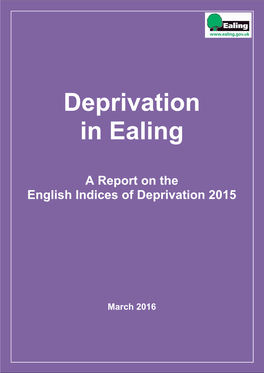 A Report on the English Indices of Deprivation 2015