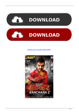 Kanchana 2011 Full Movie Hindi Dubbed