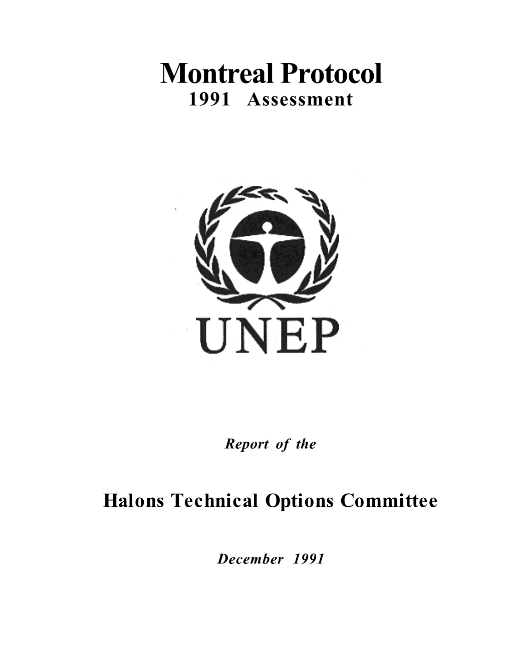 Montreal Protocol 1991 Assessment