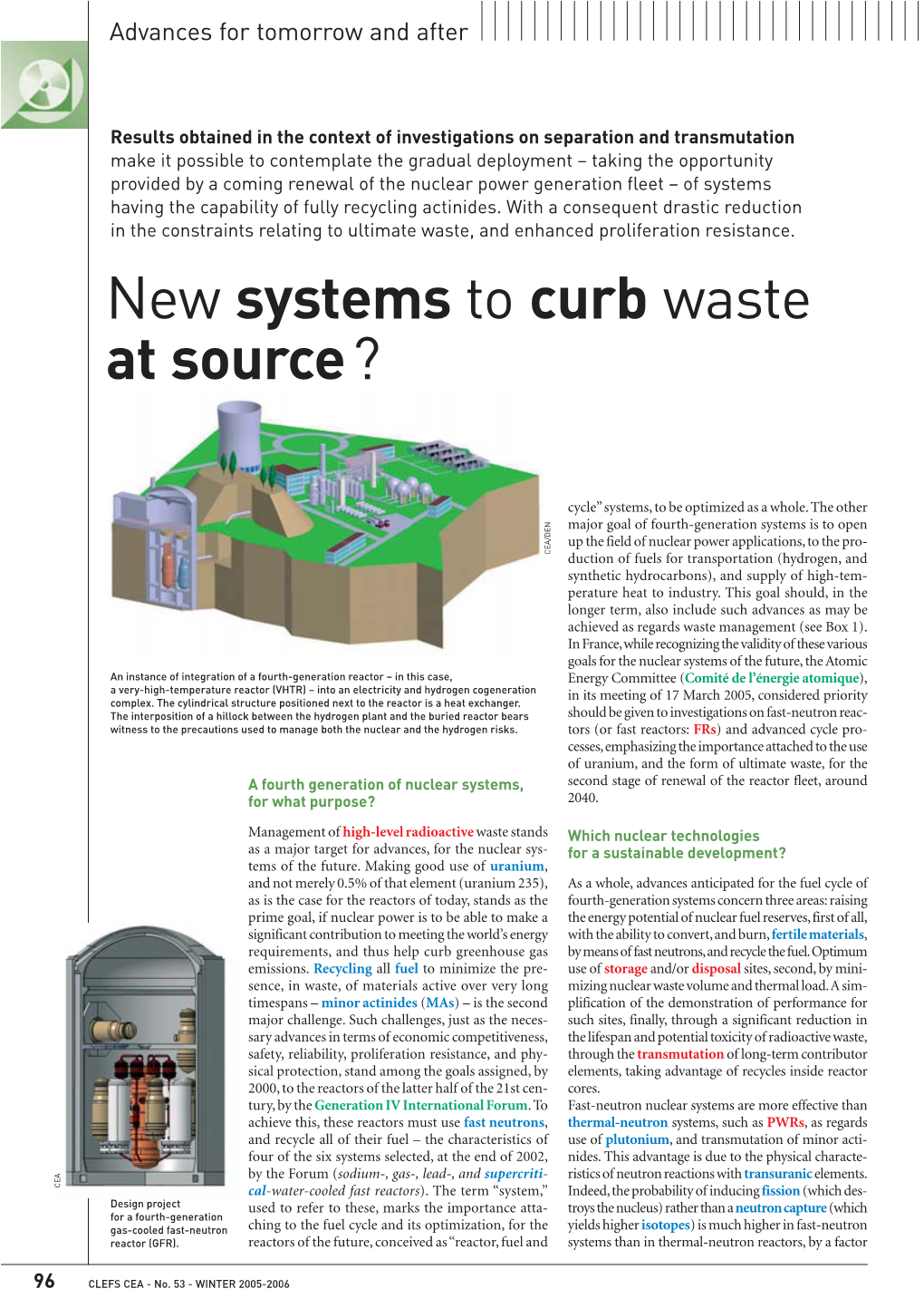 New Systems to Curbwaste at Source?