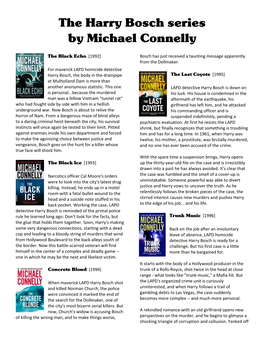 The Harry Bosch Series by Michael Connelly