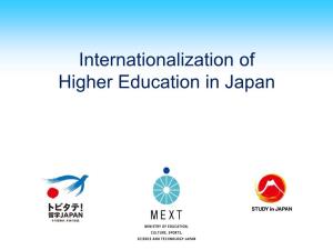 Internationalization of Higher Education in Japan