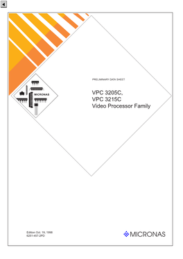 VPC 3205C, VPC 3215C Video Processor Family