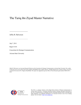 The Tariq Ibn Ziyad Master Narrative