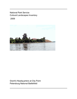 National Park Service Cultural Landscapes Inventory Grant's