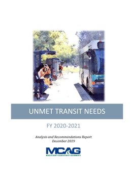 Unmet Transit Needs