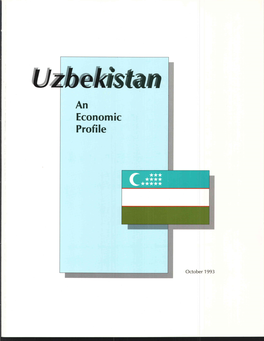 Uzbekistan: an Economic Profile
