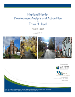 Highland Hamlet Development Analysis and Action Plan for Town