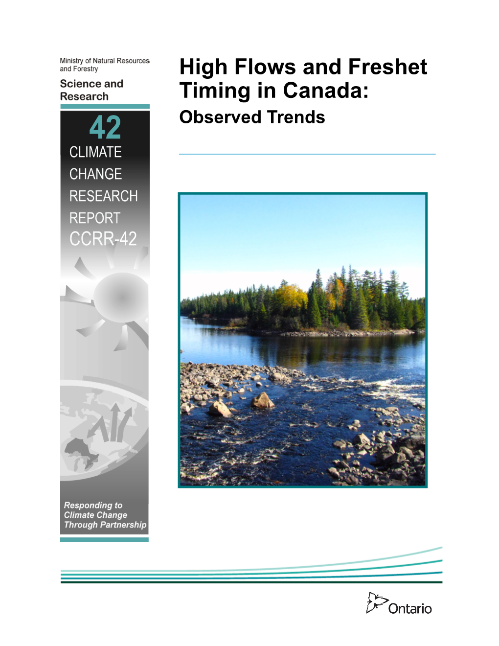 High Flows and Freshet Timing in Canada: Observed Trends CCRR 42