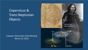 Culpeper Astronomy Club Meeting March 25, 2019 Overview