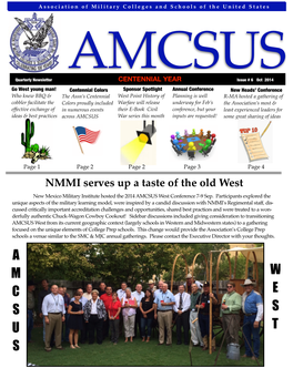 AMCSUS Newsletter Issue 201410