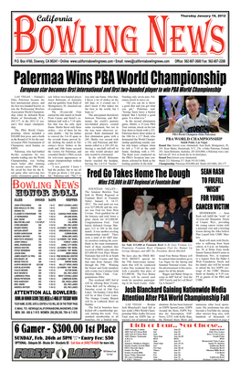 Palermaa Wins Pba World Championship