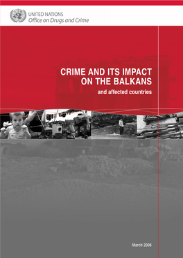 CRIME and ITS IMPACT on the BALKANS and Affected Countries