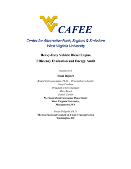 Heavy-Duty Vehicle Diesel Engine Efficiency Evaluation and Energy Audit