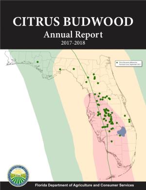 CITRUS BUDWOOD Annual Report 2017-2018