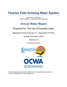 Fenelon Falls Drinking Water System