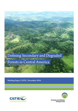 Defining Secondary and Degraded Forests in Central America