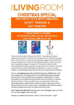 Christmas Special Top Kid’S Toys with Amanda, Scott Tweedie & Nat Hunter