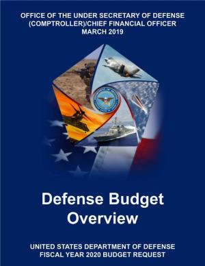 FY 2020 Defense Budget