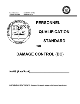 Damage Control (Dc) Personnel Qualification
