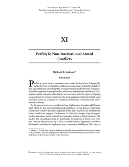 Perfidy in Non-International Armed Conflicts