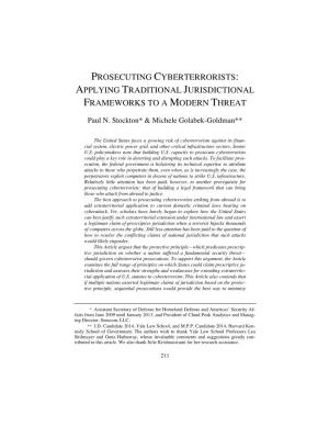 Applying Traditional Jurisdictional Frameworks to a Modern Threat