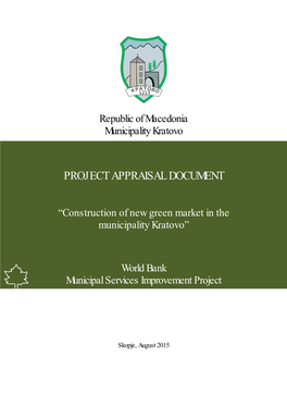 Project Appraisal Document