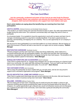 The Care Card Effect