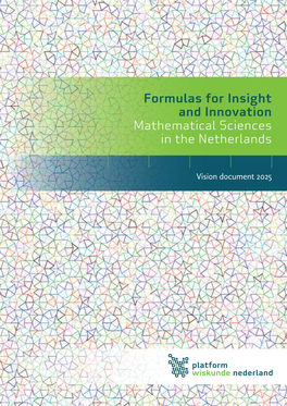 Formulas for Insight and Innovation Mathematical Sciences in the Netherlands