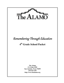 Alamo Lesson Plan