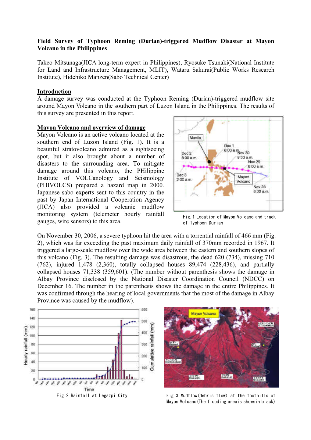 Triggered Mudflow Disaster at Mayon Volcano in the Philippines