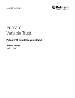 Putnam VT Small Cap Value Fund